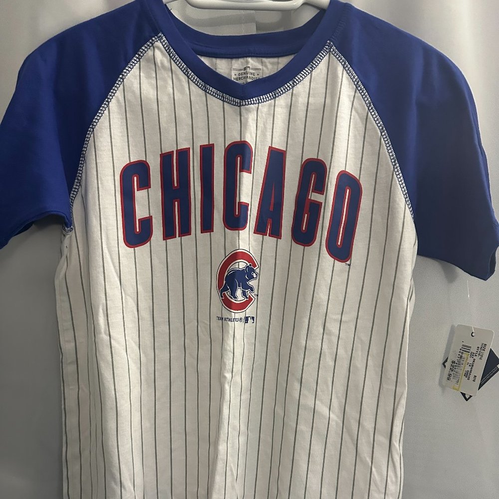 Genuine Merchandise Chicago Cubs Blue and White Kids Tee